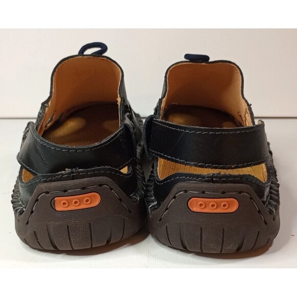 Men’s Leather Fisherman Sandals Closed Toe Walking Summer Shoes Black S 45 main image 10